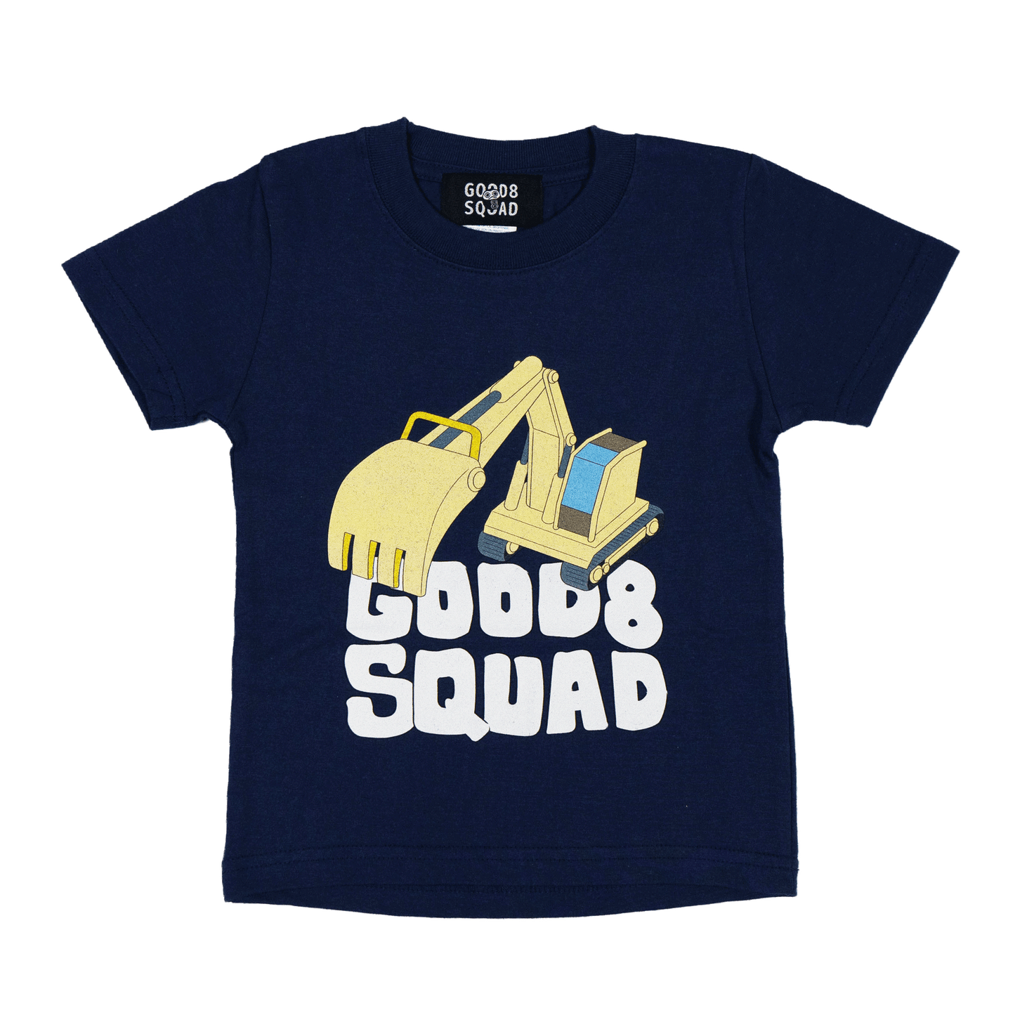 SHOVEL CAR T-SHIRT KIDS BLUE
