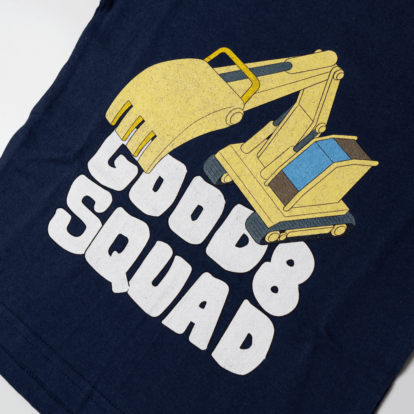 SHOVEL CAR T-SHIRT KIDS BLUE