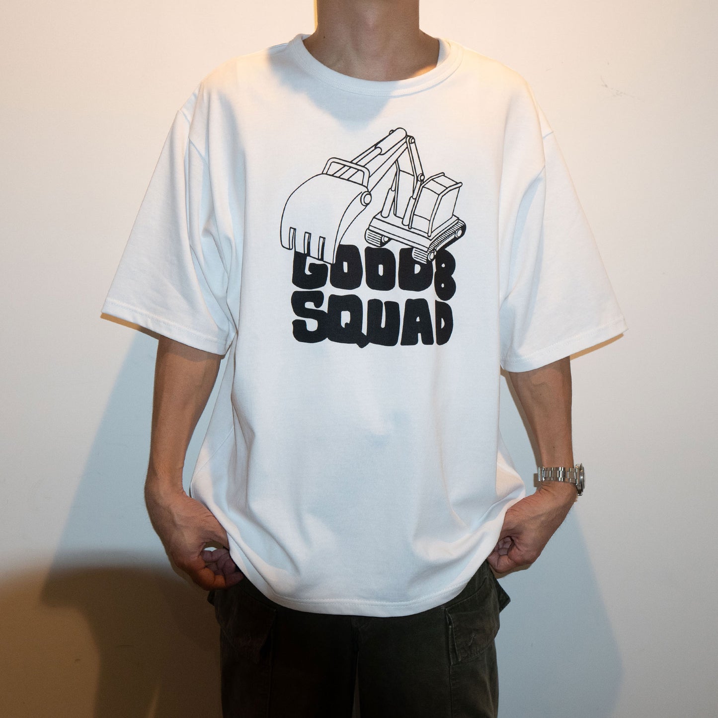 SHOVEL CAR T Shirt White